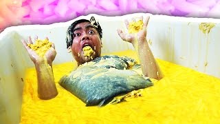 MACARONI AND CHEESE BATH CHALLENGE!