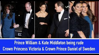 Prince William \& Kate Middleton being rude Crown Princess Victoria \& Crown Prince Daniel of Sweden