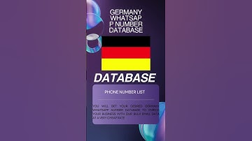 Germany WhatsApp Number Database | Bulk Email Data