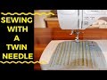 How to Sew & Thread  with A Twin Needle On A Brother Computerized Sewing Machine