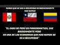 Prensa británica revela estudio económico con Perú, Uruguay y Chile como los países que se van ...