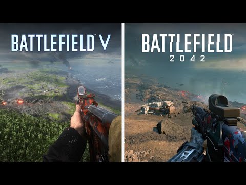 kein Name: Iwo Jima Map Comparison - Battlefield V vs. Battlefield 2042