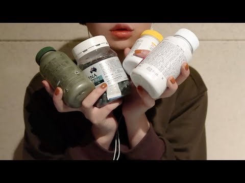 tapping asmr / medicine bottle sound asmr (no talking asmr) : 약병 태핑 노토킹 asmr