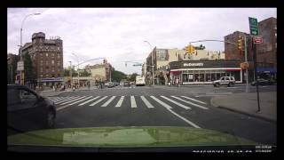 Part 1 of 2, Dash Cam, Trip from Sunset Park to Flushing, New York City, 9/18/2016