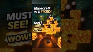 Minecraft RTX Fix 🥴 #shorts #minecraft