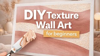 DIY Textured Wall Art Using phoenixartmaterials Canvas Simple DIY Wall Art with Gold Sparkle