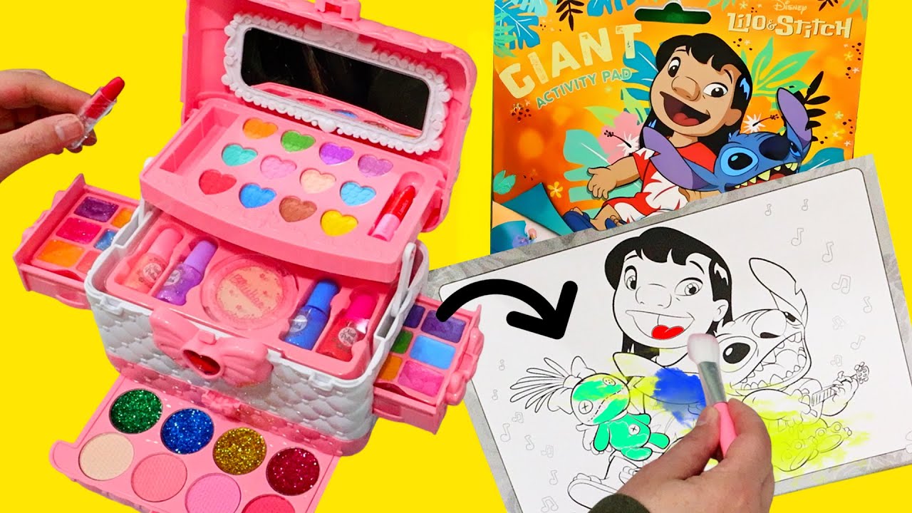 Coloreando a Lilo y Stitch con Maquillaje 💄🌈 DIY Arte Divertido
