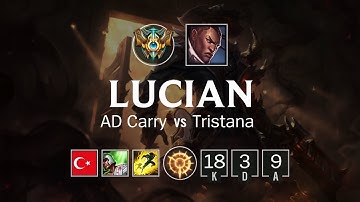 Lucian ADC vs Tristana - TR Challenger Patch 8.19