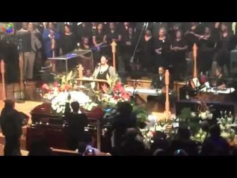 Aretha Franklin sings at the funeral of Albertina Walker