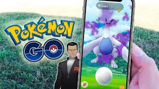 ¡CAPTURO LUGIA OSCURO en Pokémon GO! COMBATE contra LÍDER GIOVANNI del Team GO Rocket! [Keibron]