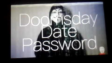 REWARD!Doomsday Date Password Solving Wanted by Project Zorgo......................