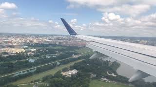 Landing in Washington DC DCA Airport - Great Aerial view Flight Delta 5848