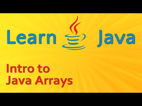 Learning Java - Intro to Arrays