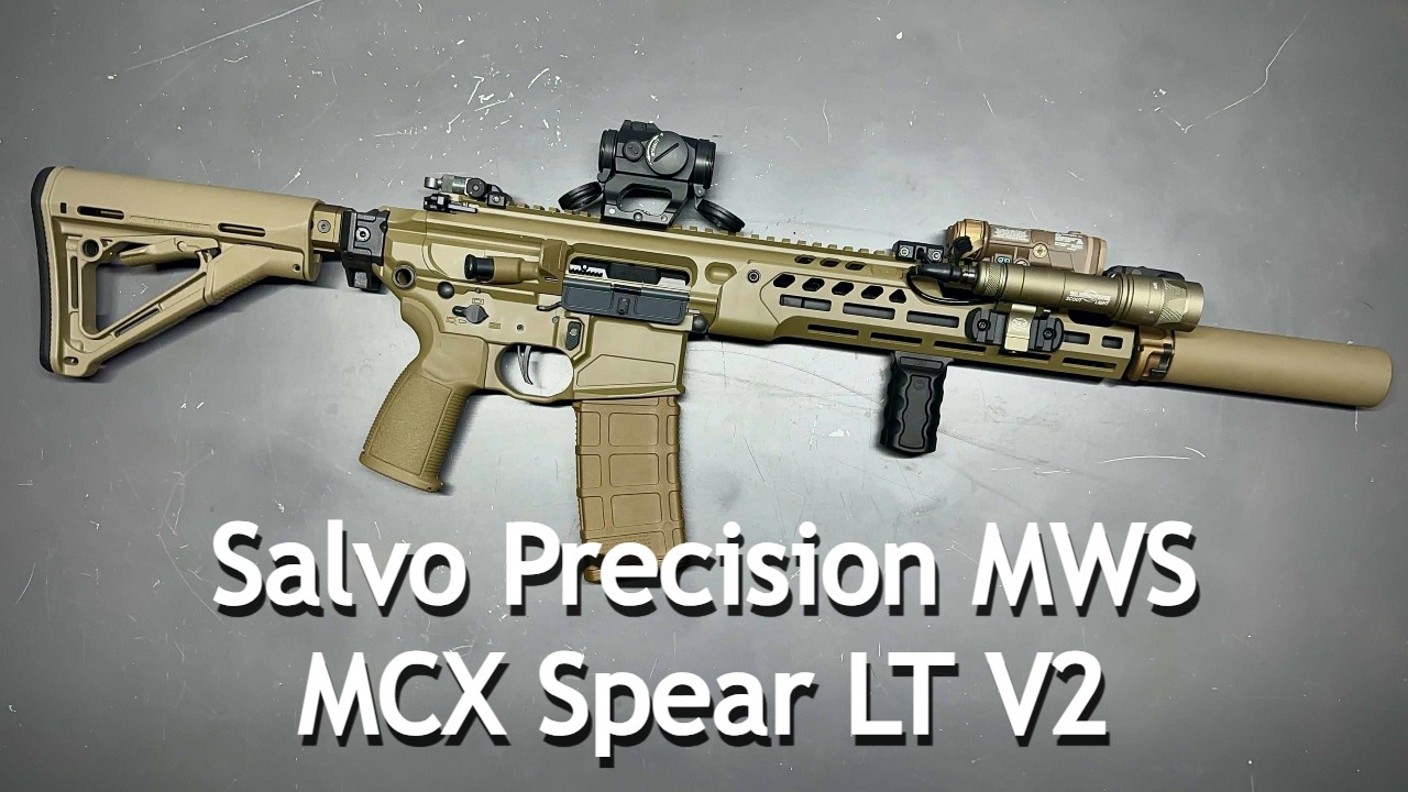 東京マルイ　mws mcx spear lt salvo Airsoft Salvo Precision MWS MCX Spear LT V2 GBB Review - YouTube