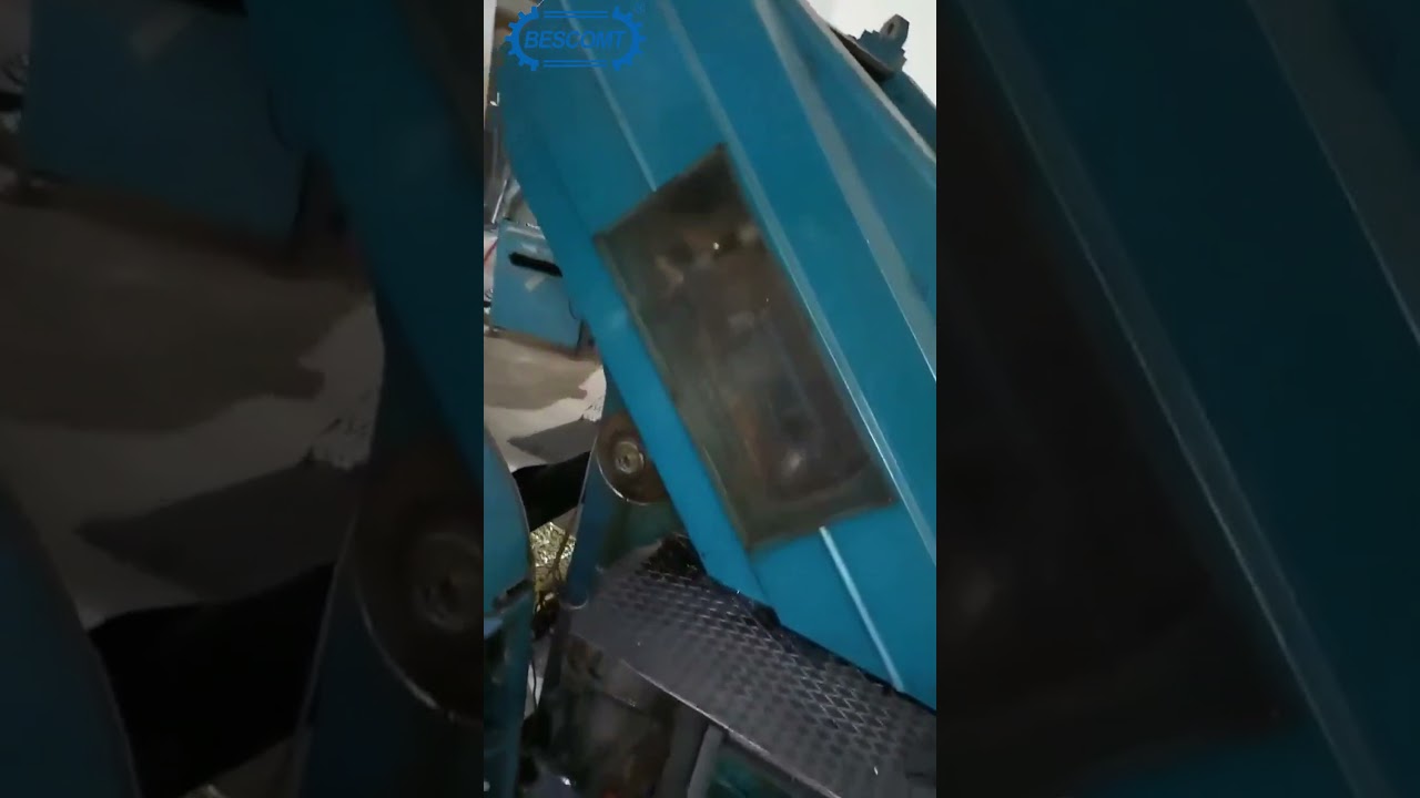 Crown cap production machine with safety cover 