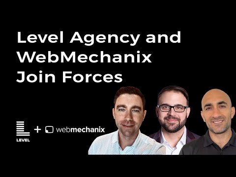 Join us for a landmark episode as we discuss the merger of Level Agency and WebMechanix. Hear from Level CEO Patrick Patterson and WebMechanix co-founders Arsham Mirshah and Chris Mechanic about how their shared values and complementary strengths are poised to transform performance marketing.
Explore the cultural synergy and future strategies that will enhance their client services and set new industry standards. A must-listen for insights into the power of strategic mergers in marketing.