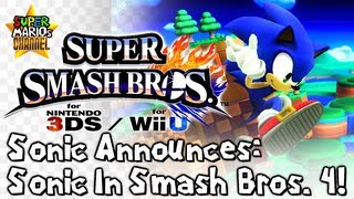 Smc Sonic Announces Himself In Super Smash Bros. 4