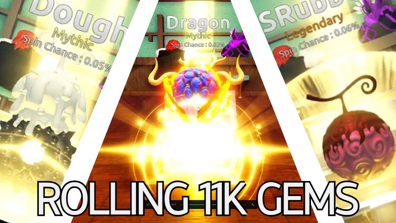 Spinning 11k gems in FRUIT BATTLEGROUNDS! YouTube