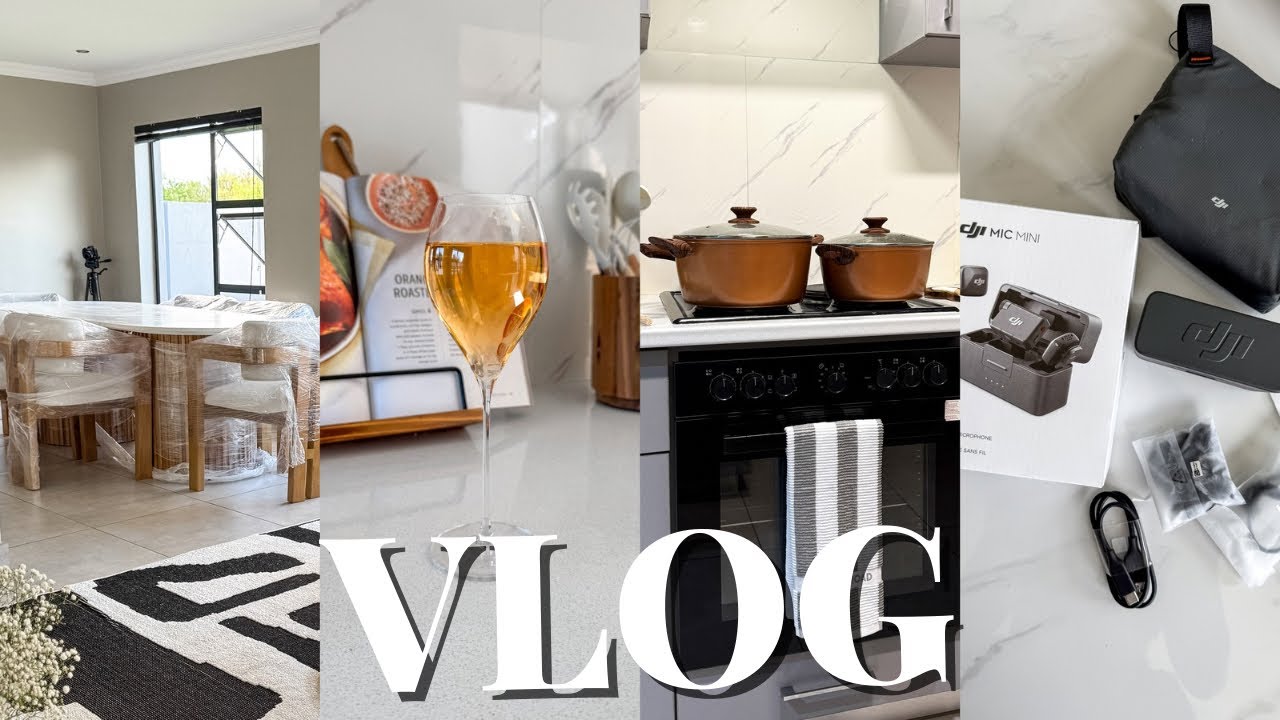 VLOG: HOME-MAKING | CLEAN WITH ME | DINING TABLE | GROCERIES | NEW DJI MIC | GRWM