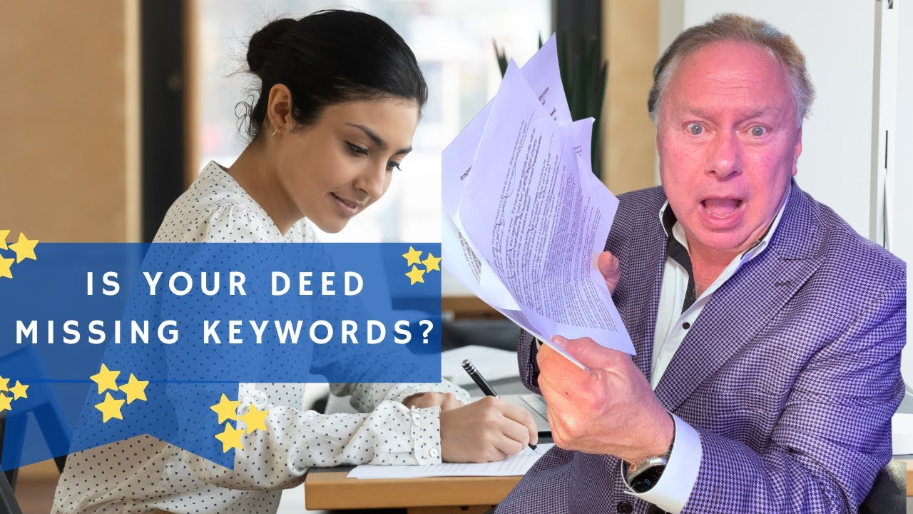 Essential Info Missing KeyWords on Home Deed YouTube