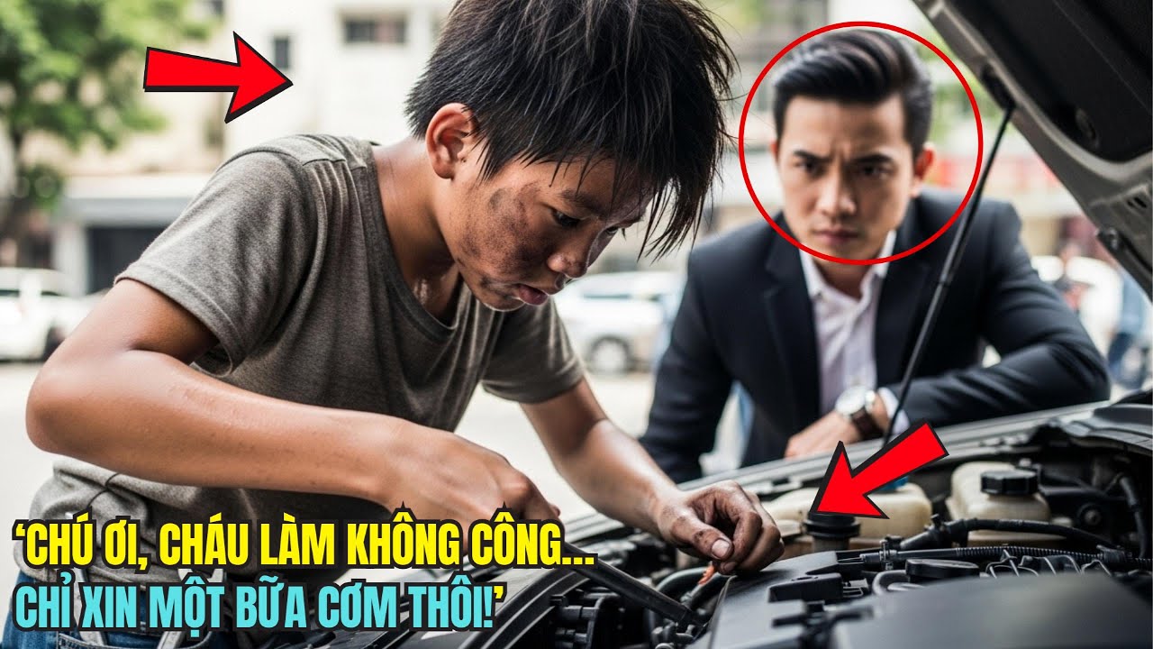 Cháu có thể sửa xe đổi lấy bát cơm? – Cậu bé đường phố bị sỉ nhục cho đến khi sự thật phơi bày