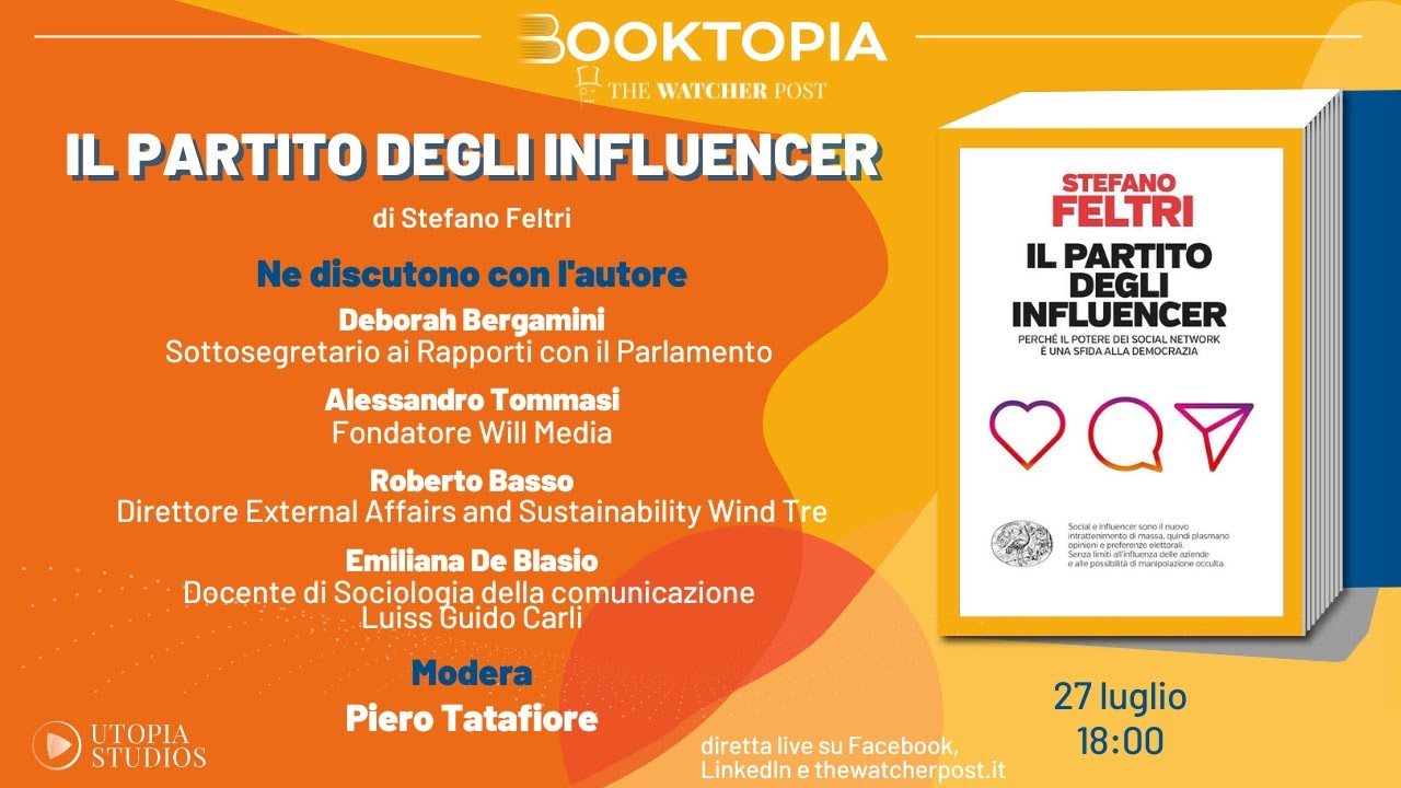 Booktopia | "Il partito degli influencer", un libro di Stefano Feltri.