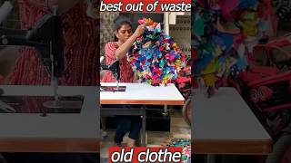 best out of waste - old clothes👗👚👖 reused 💡💡