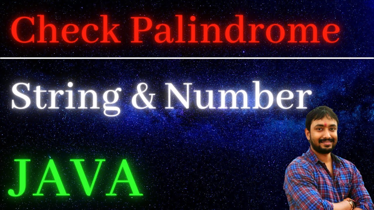 check if palindrome or not | Java interview questions and ansers - YouTube