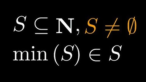 [Deprecated] Well Ordering Principle Lecture 1: The Statement and an Example