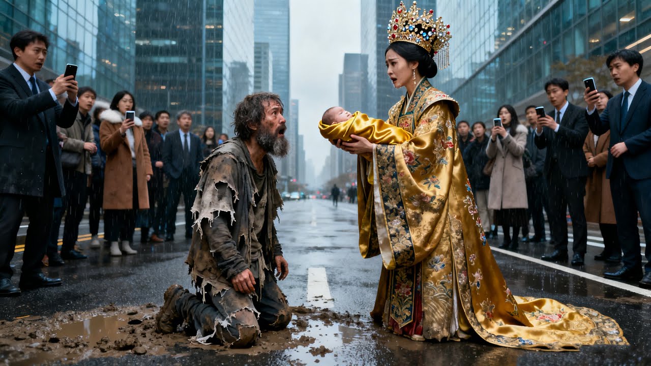 ゴミ扱いされたホームレスの正体は伝説の王！女帝が土下座で懇願「我が王、この子を頼みます」