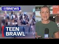 Large group of teens spark brawl in Manly | 9 News Australia