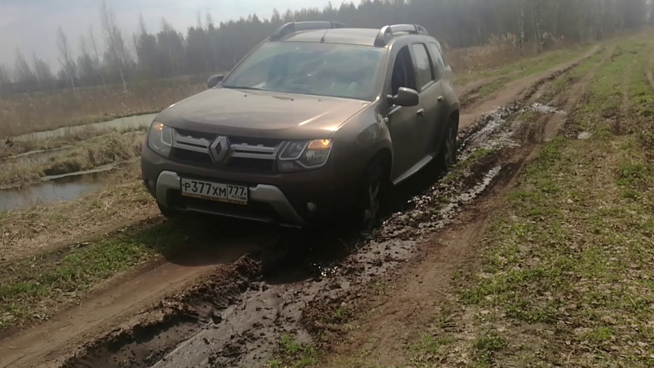 Рено Дастер на лёгком бездорожье! - YouTube