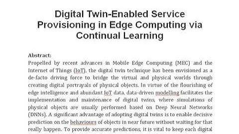 Digital Twin Enabled Service Provisioning in Edge Computing via Continual Learning
