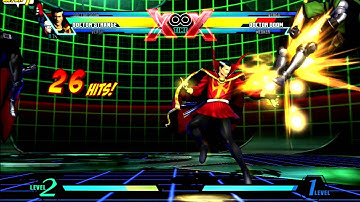 UMVC3 Dr Doom forward throw RAW TAG to Dr Strange