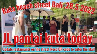 Kuta beach street today | Let me show you around Beachwalk mall area till Kuta #kuta #bali #balinow