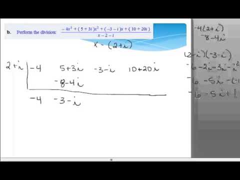 5.2 Part 2 Polynomial Division and the Division Algorithm - YouTube