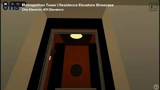 Otis Elevonic 401 elevators at Metropolitan Tower Residence Elevators Showcase on Roblox