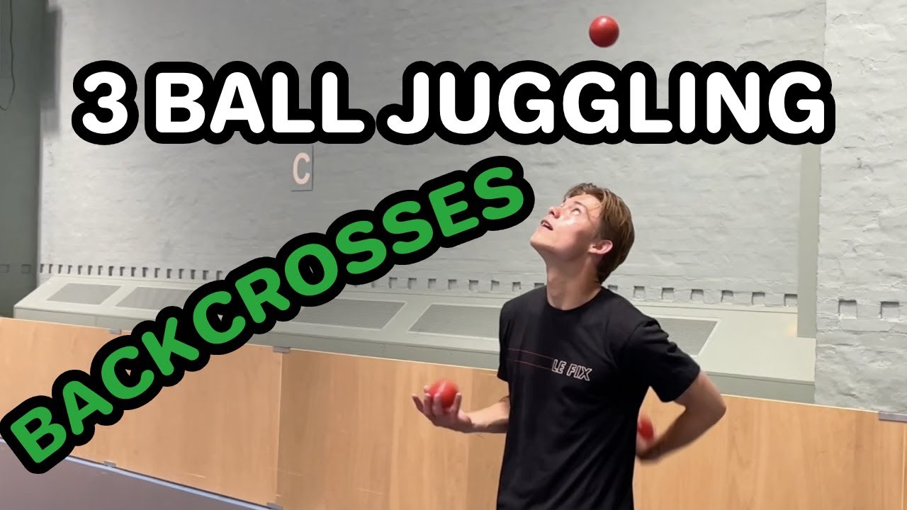 3 ball backcrosses in slow motion | JUGGLING - YouTube