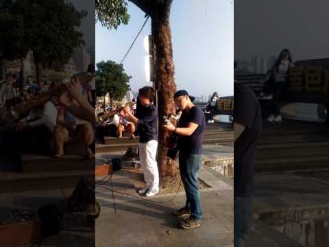 靈糧樂團-淡水街藝演出(2)