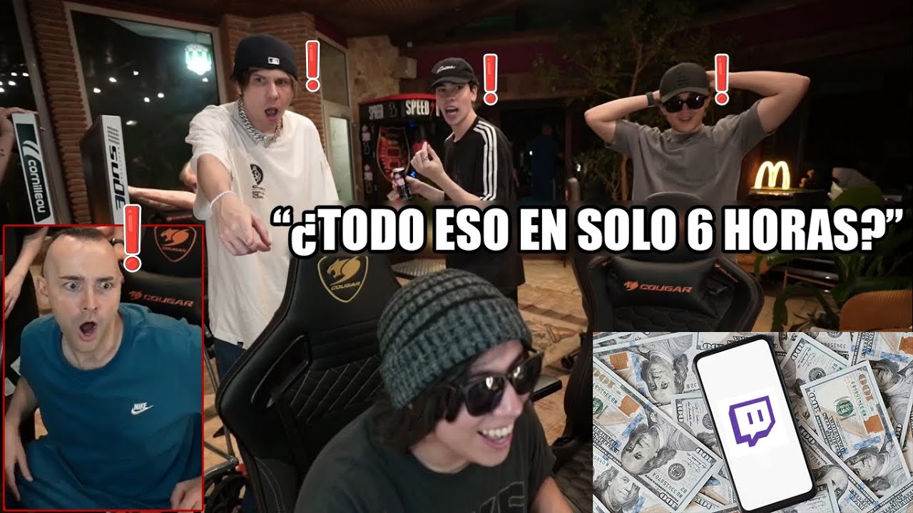 🤯 Rubius, Spreen, Roier y Xokas NO PUEDEN CREER lo que gana QUACKITY por STREAMEAR en EEUU (WTF) ❗