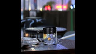 355 ml Solar System Heat Sensitive Color Changing Magic Mug – Black