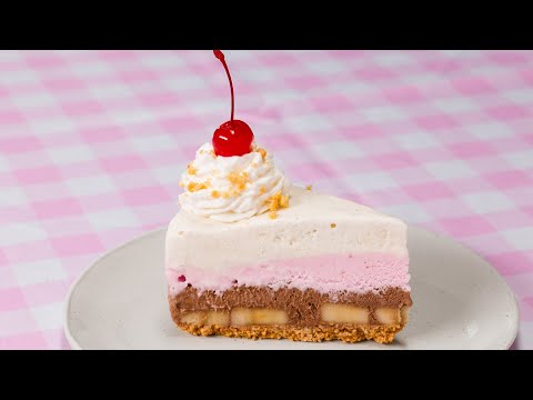 Banana Split Ice Cream Pie