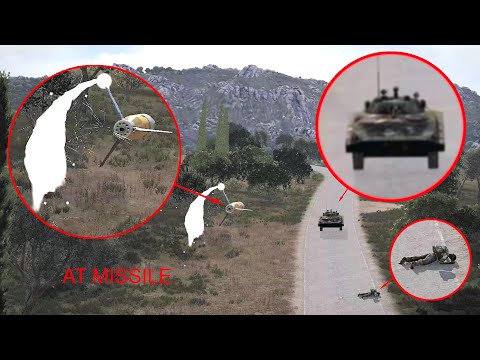 Russian Convoy Ambushed by Special Forces | 6 Tank destroyed | ARMA 3: Milsim