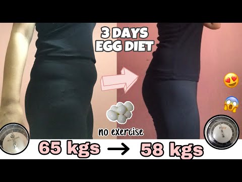 I tried the EGG DIET for 3 days | How to LOSE BELLY FAT (i lost 7 kgs in 3 days!)