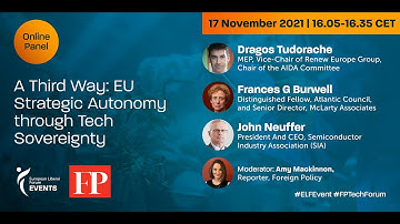#FPTechForum A Third Way: EU Strategic Autonomy through Tech Sovereignty