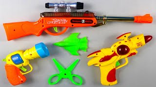 D107 Realistic Fire Sniper Rifle 3D Gun Toy with Fighter Musical Toy Guns and Plastic Toy Scissors screenshot 4
