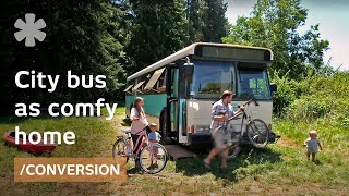 Old Denver city bus transformed as young family's comfy home screenshot 1