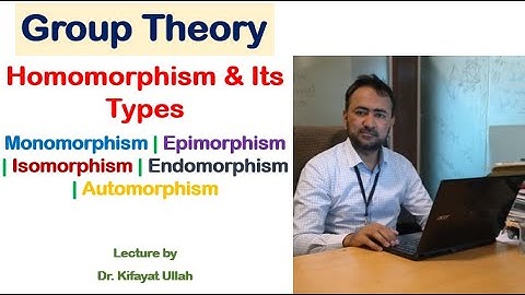 Group Theory | Homomorphism | Monomorphism | Epimorphism | Isomorphism | Endomorphism | Automorphism