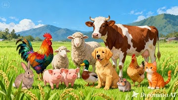 🐶 Bé Học Tiếng Anh Về Các Loài Động Vật | Animal Names for Kids