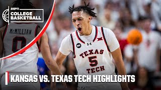 🚨 UPSET IN THE BIG 12 🚨 Kansas Jayhawks vs. Texas Tech Red Raiders | Full Game Highlights